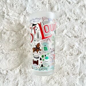 St Louis Missouri Drinking Glass Cup 15 Oz Catstudio Destination Souvenir NWT